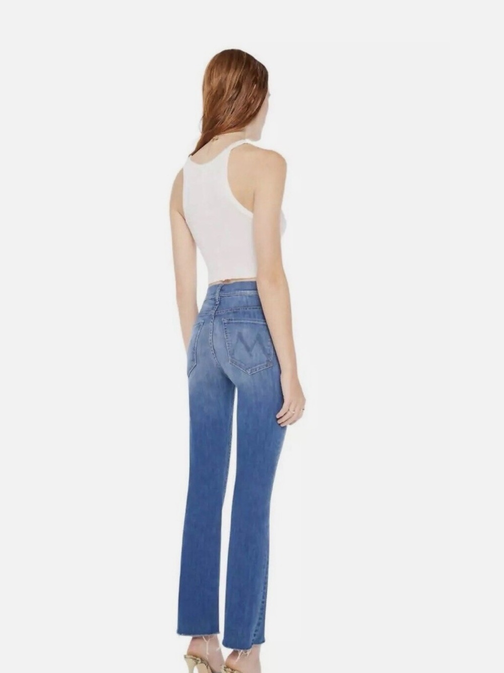 ⭐️ SOLD ⭐️ MOTHER The Insider Flood Fray jeans in “We Got The Beat"